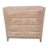 Raw wood chest of drawers