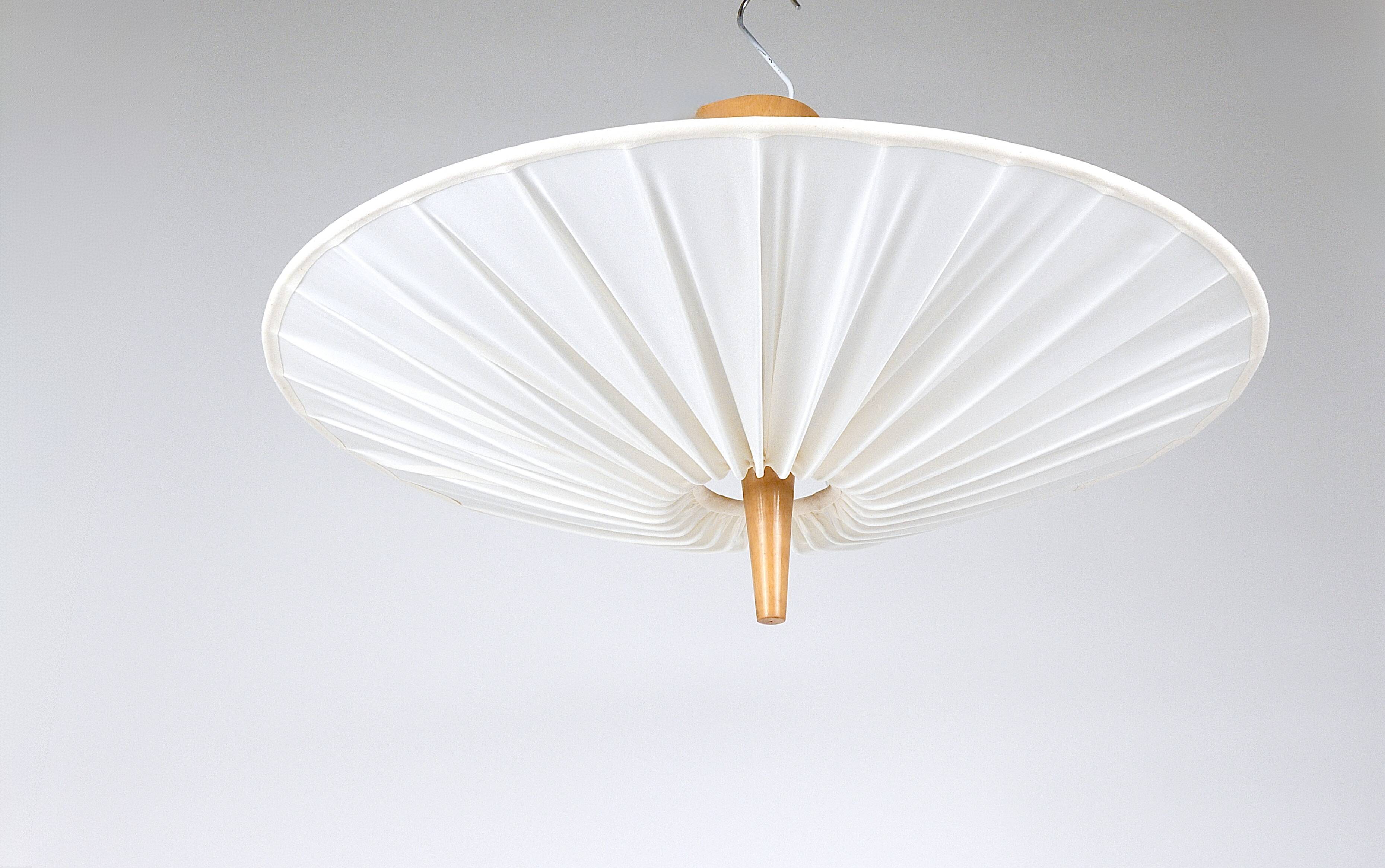 J.T. Kalmar Vienna „Dorn“ Midcentury Ceiling Lamp Flush Mount Uplight, 1950