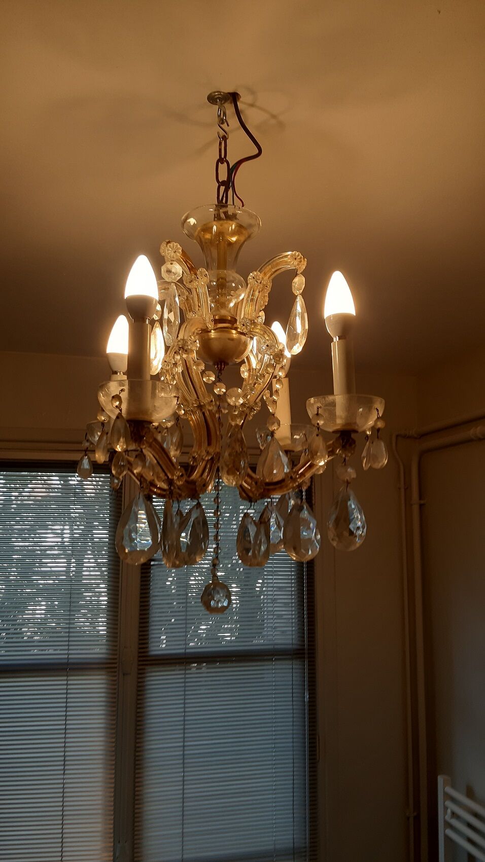 Small crystal chandelier