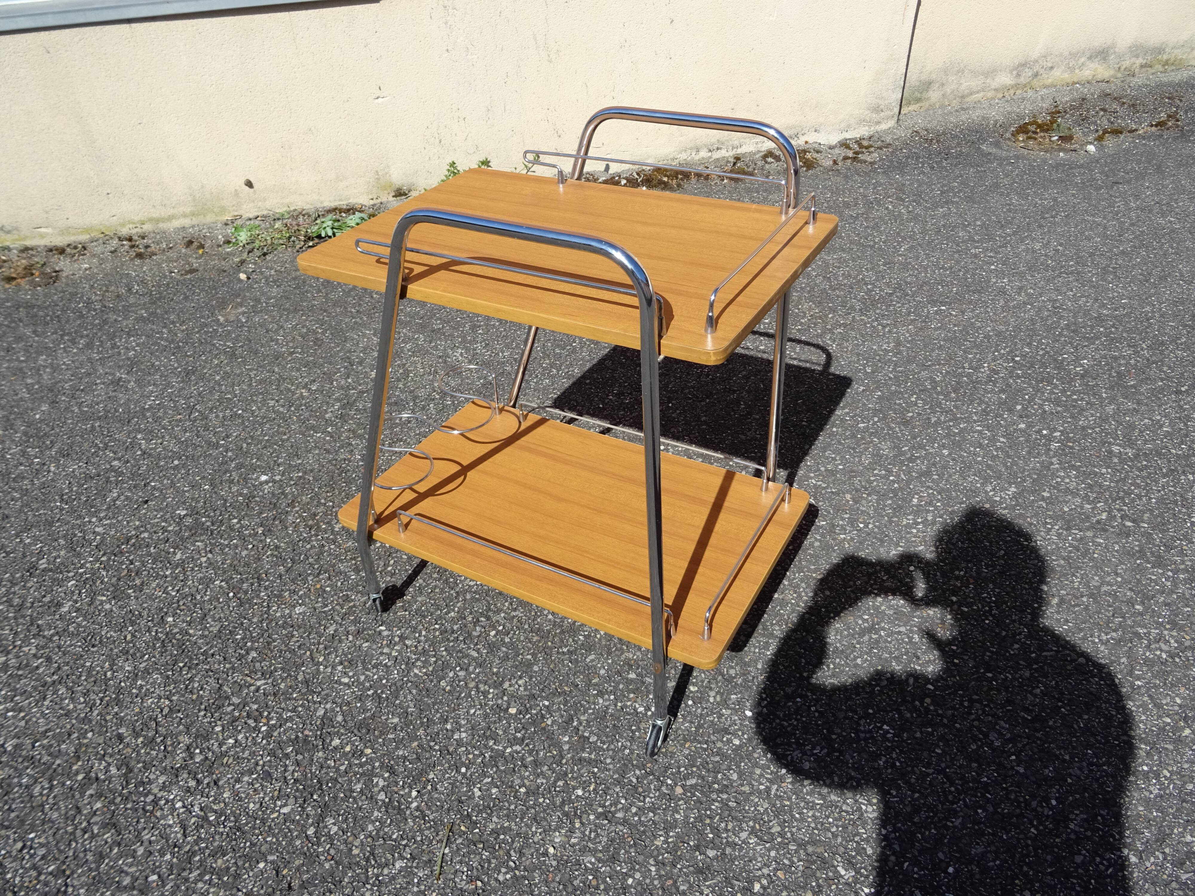 Vintage 1960s serving trolley bar
