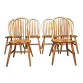 Set de 6 chaises pin danoises  1980"