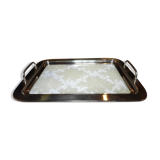 Christian Dior stainless steel/resin and lace serving tray