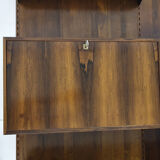 Bibliothèque murale en palissandre par Kai Kristiansen pour Feldballes Mobelfabrik, Danemark années 1950