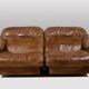 Maison De Sede. Two-seater sofa in buffalo leather. 1970s.