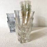 Colorful iridescent water glasses