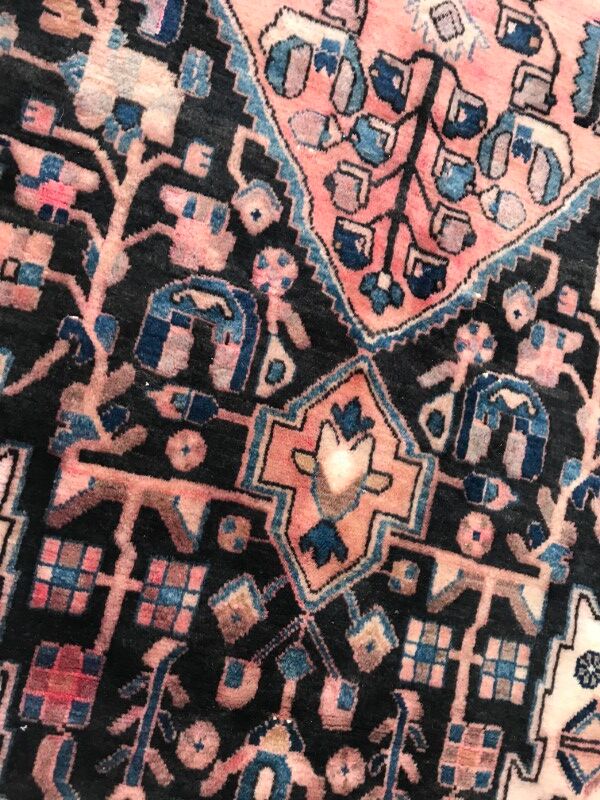 Carpet vintage Persian Hamadan done hand 155 X 262 CM