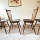 4 chairs bistro baumann tacoma boston vintage 60s