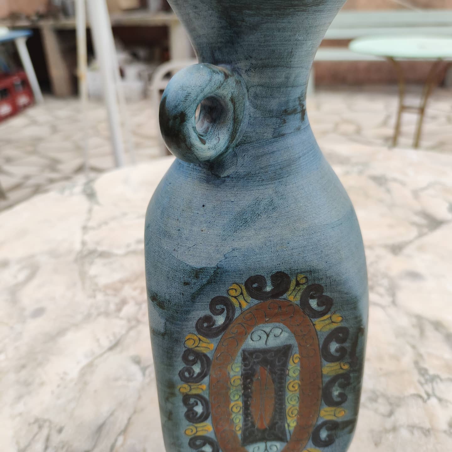 Ceramic vase by Jean de Lespinasse in 1954