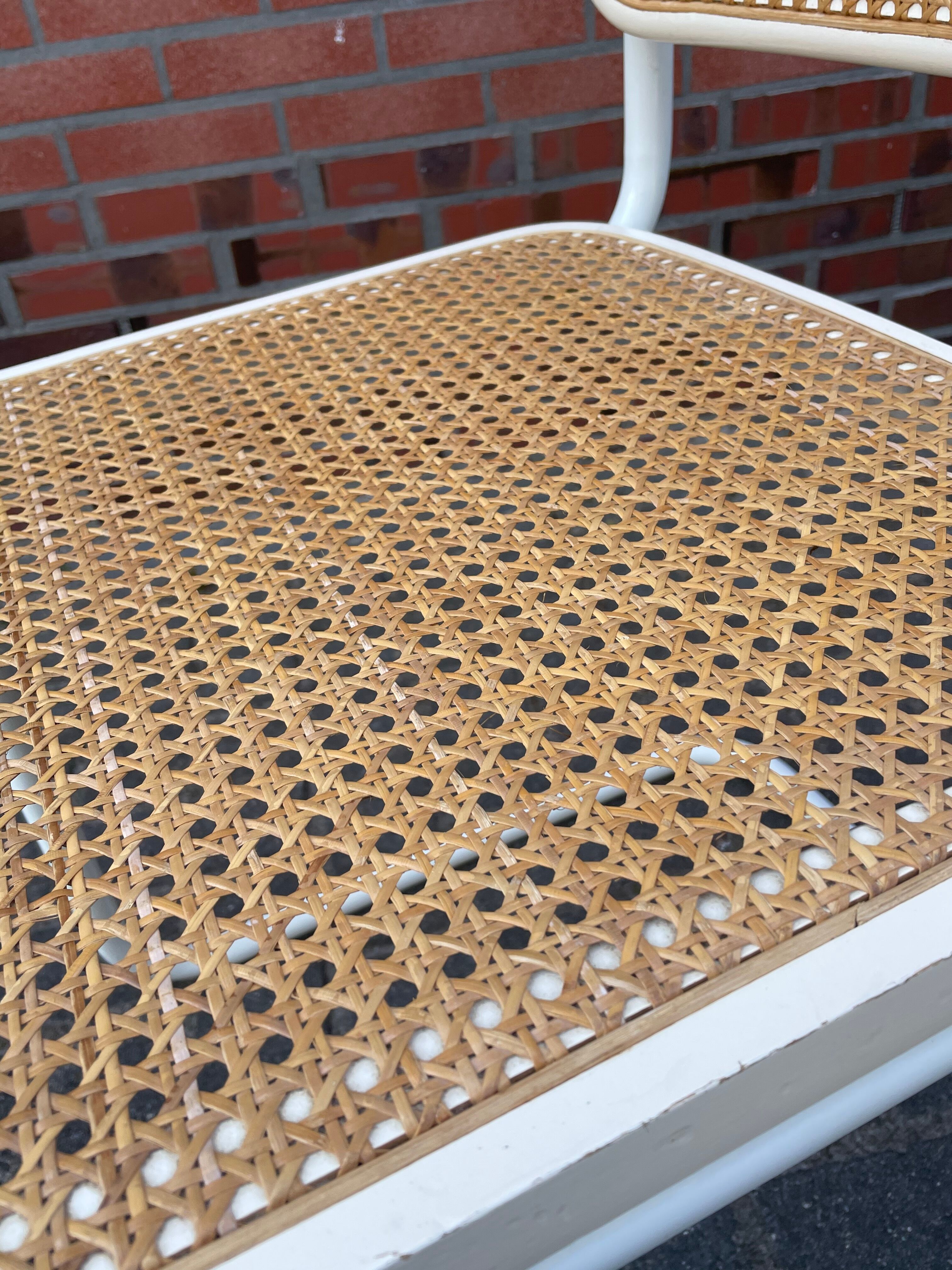 Cesca dining room chair designed by Marcel Breuer