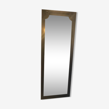 miroir ancien rectangulaire noir 64x175cm