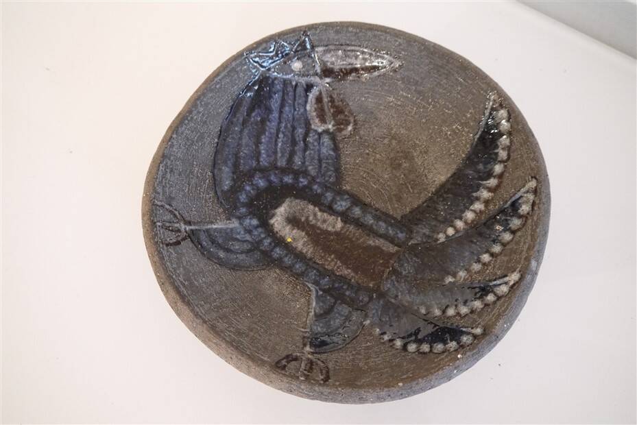 Scandinavian ceramic pocket tray 1960