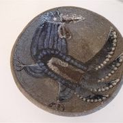Scandinavian ceramic pocket tray 1960