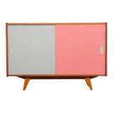 Pink and white chest of drawers by Jiri Jiroutek, model U-452 circa 1960