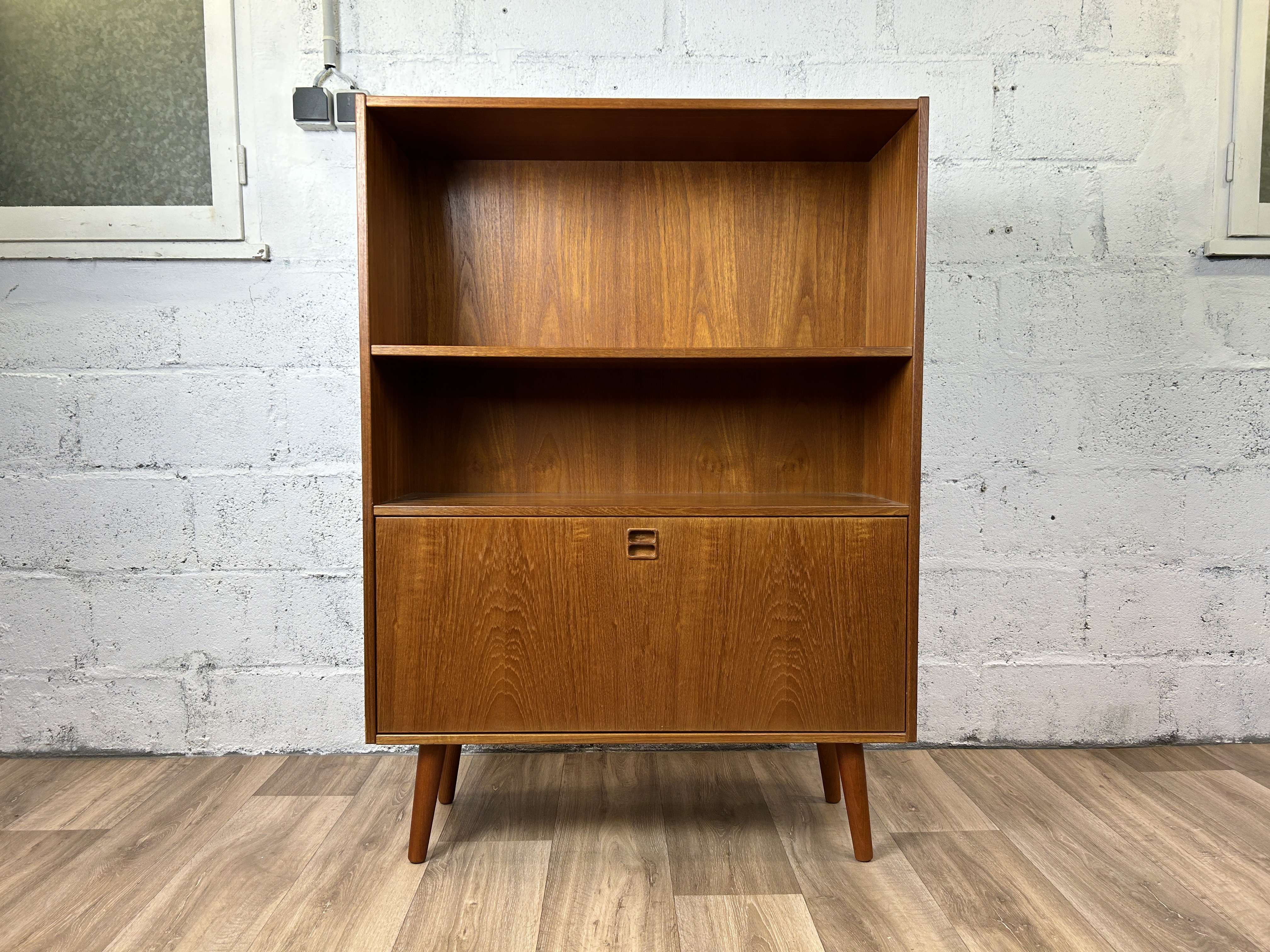 Vintage Scandinavian teak bookcase from Westergaards Mobelfabrik Silkeborg, 60s
