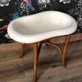 Ancien bidet bois courbé Longchamp