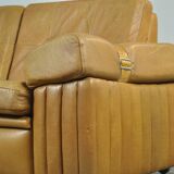 Danish vintage leather 2-seater sofa by svend skipper, 1970s