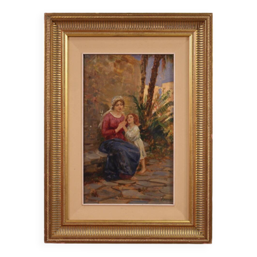 20th century painting signed Grassis G.