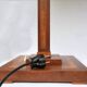 Lampe de table avec incrustations et abat-jour en soie