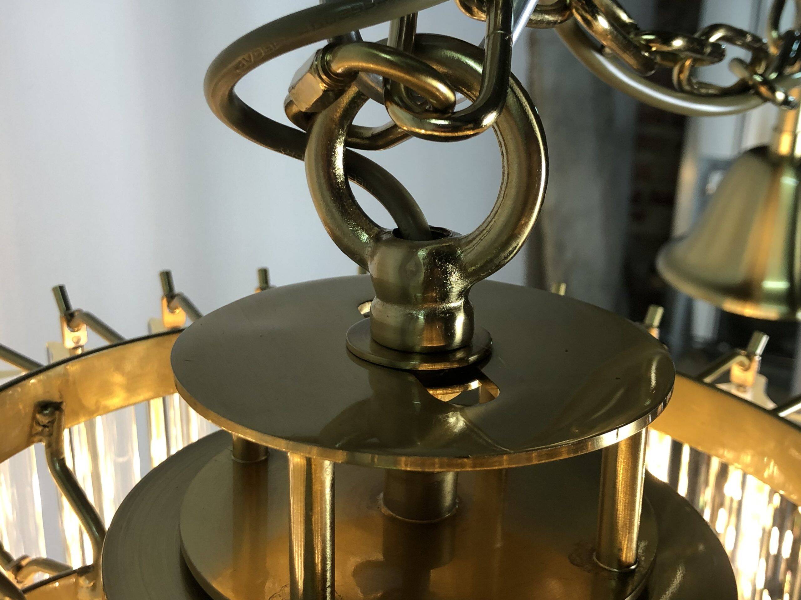 Murano glass chandelier 1980s