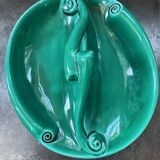 vintage glazed earthenware appetizer plate