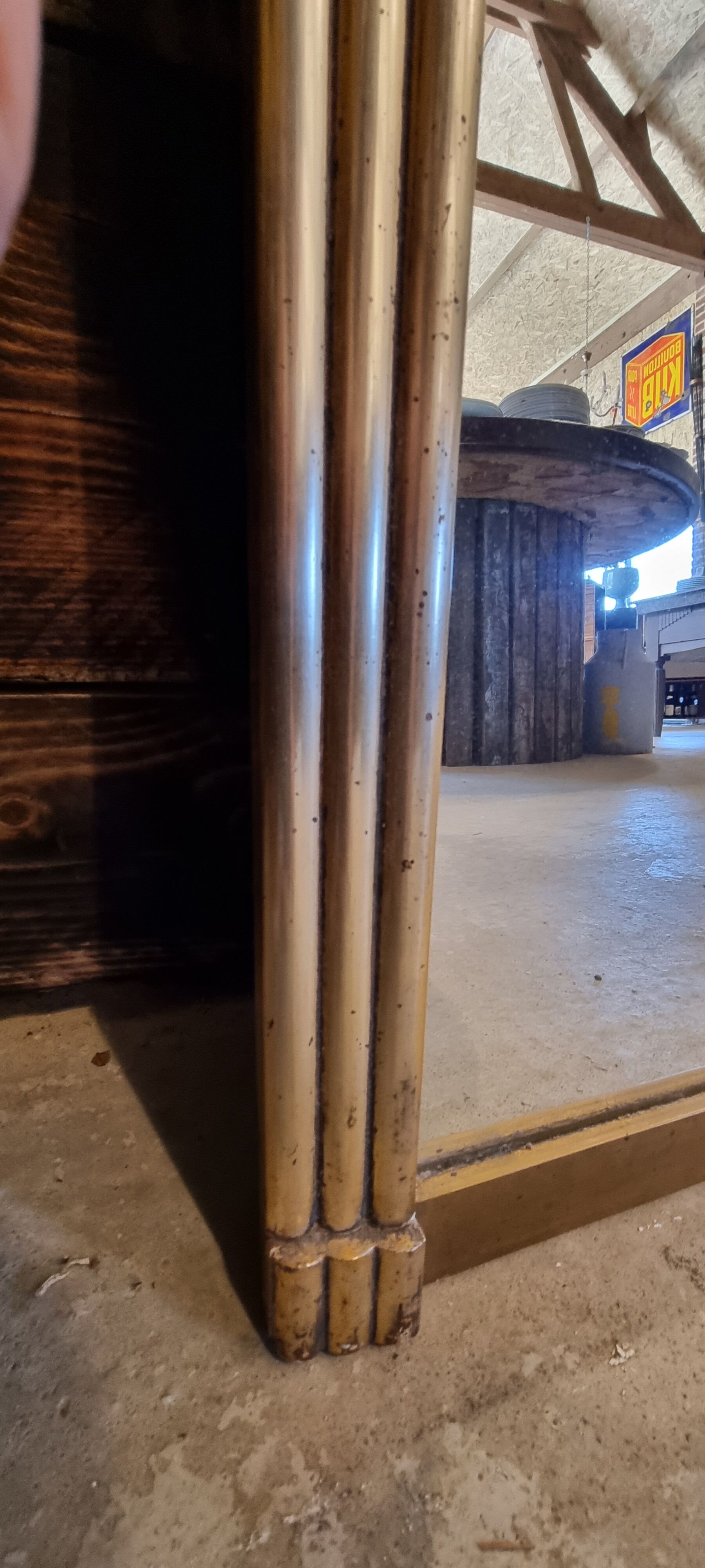 Golden art deco mirror