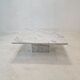 Italian Carrara Marble Coffee Table, 1980s