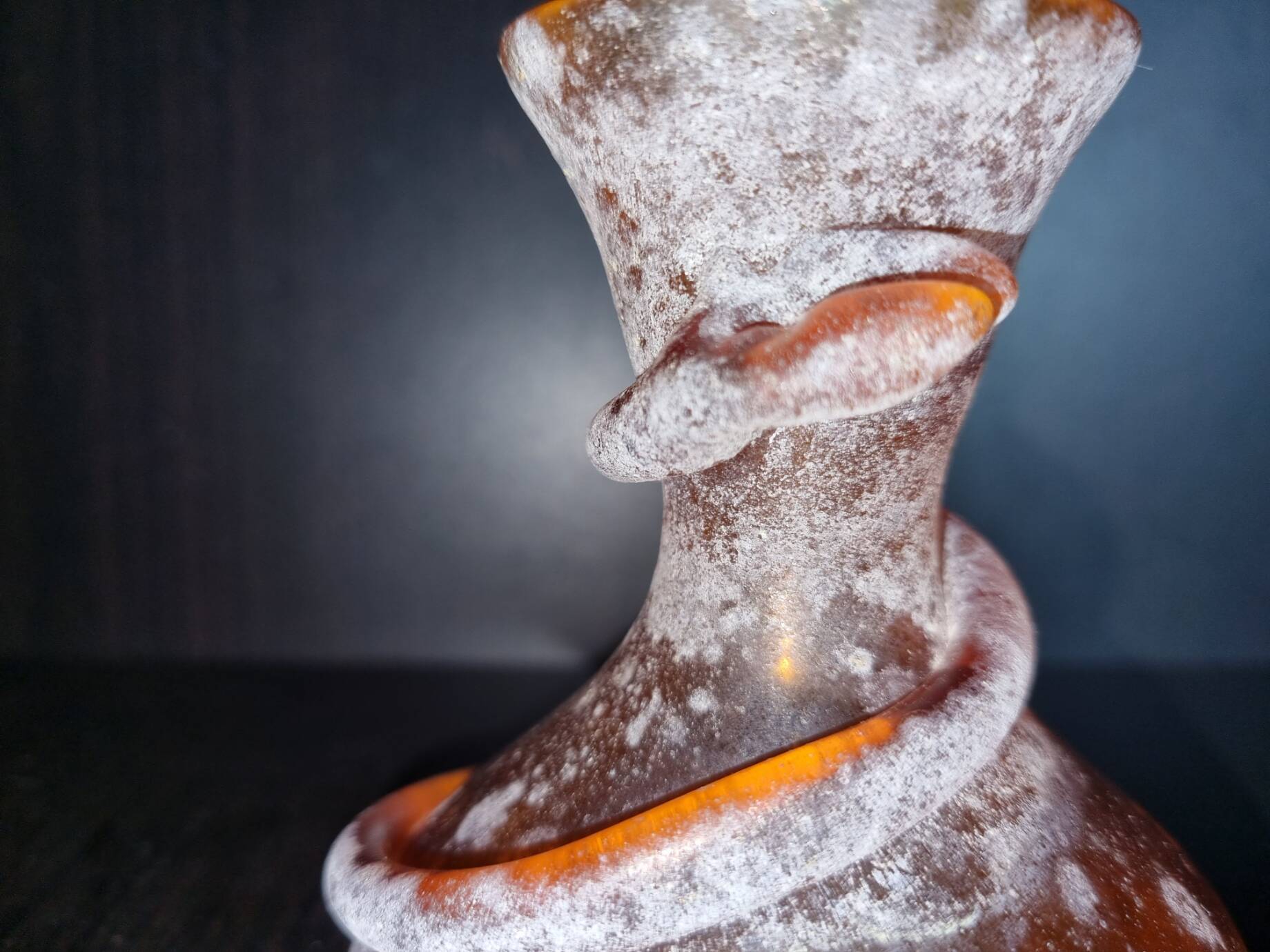 Vase Scavo verre soufflé Murano