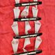 2 vintage plexiglass cornet wall lights 1970