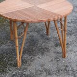 Vintage rattan lounge table