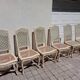 6 chaises peintes milieu du 20eme siècle