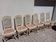 6 painted chairs from the mid-20th century