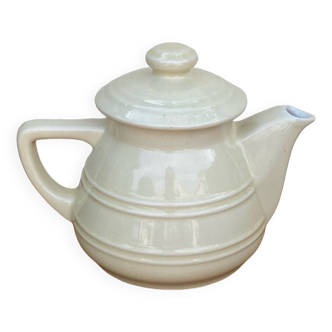 White ceramic teapot