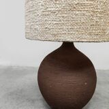 Vintage ceramic table lamp XL 'earth tones'