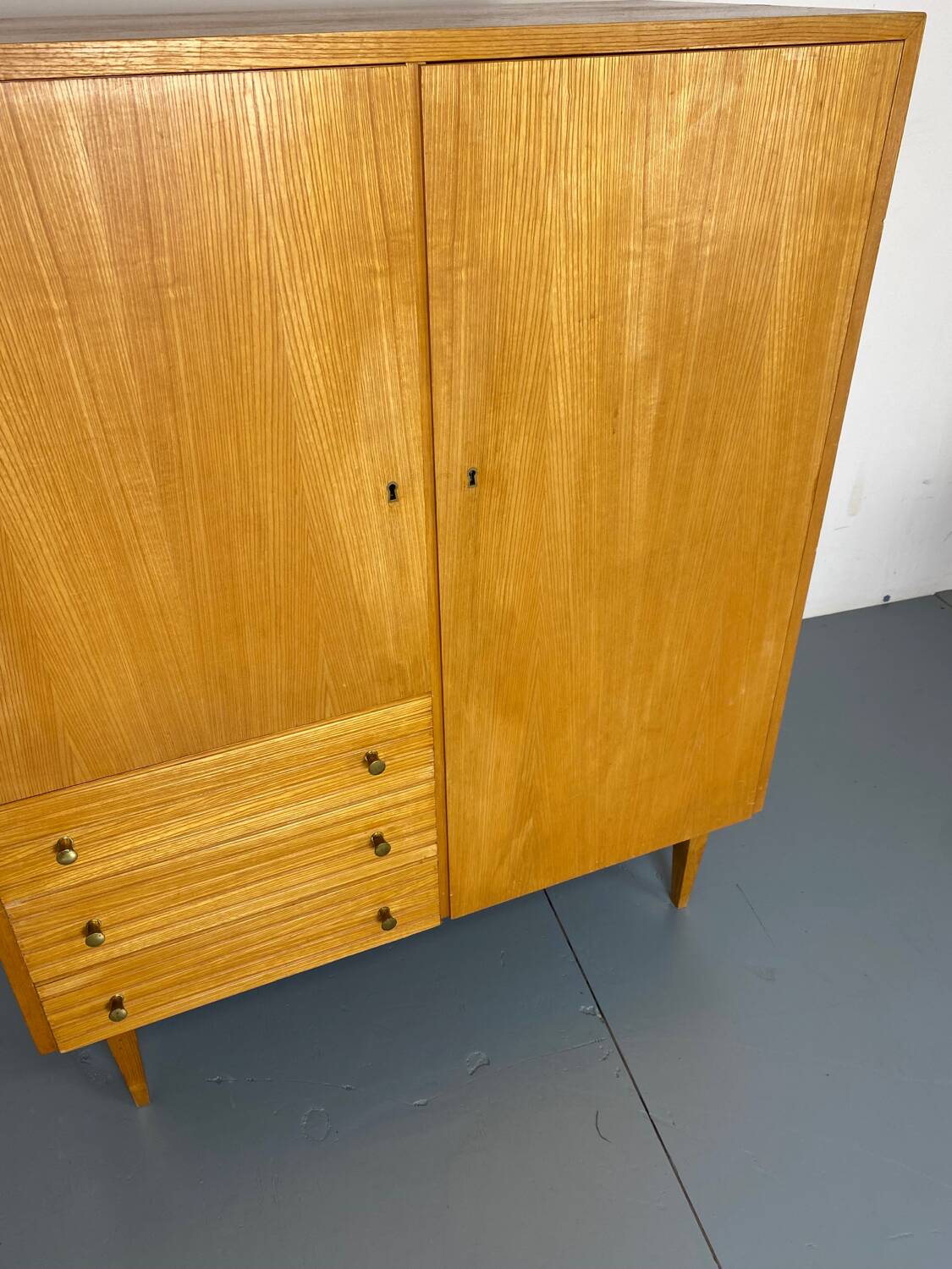 Mid-Century Modernist Highboard in Wood, 1950s