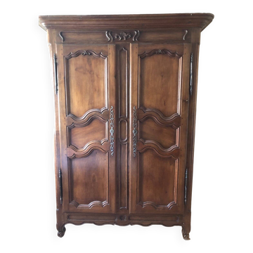 Louis XV style oak wardrobe