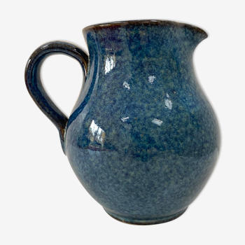 Pichet vase en grès bleu des Manufactures Normand