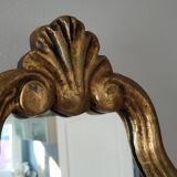 old mirror in gilded wood
