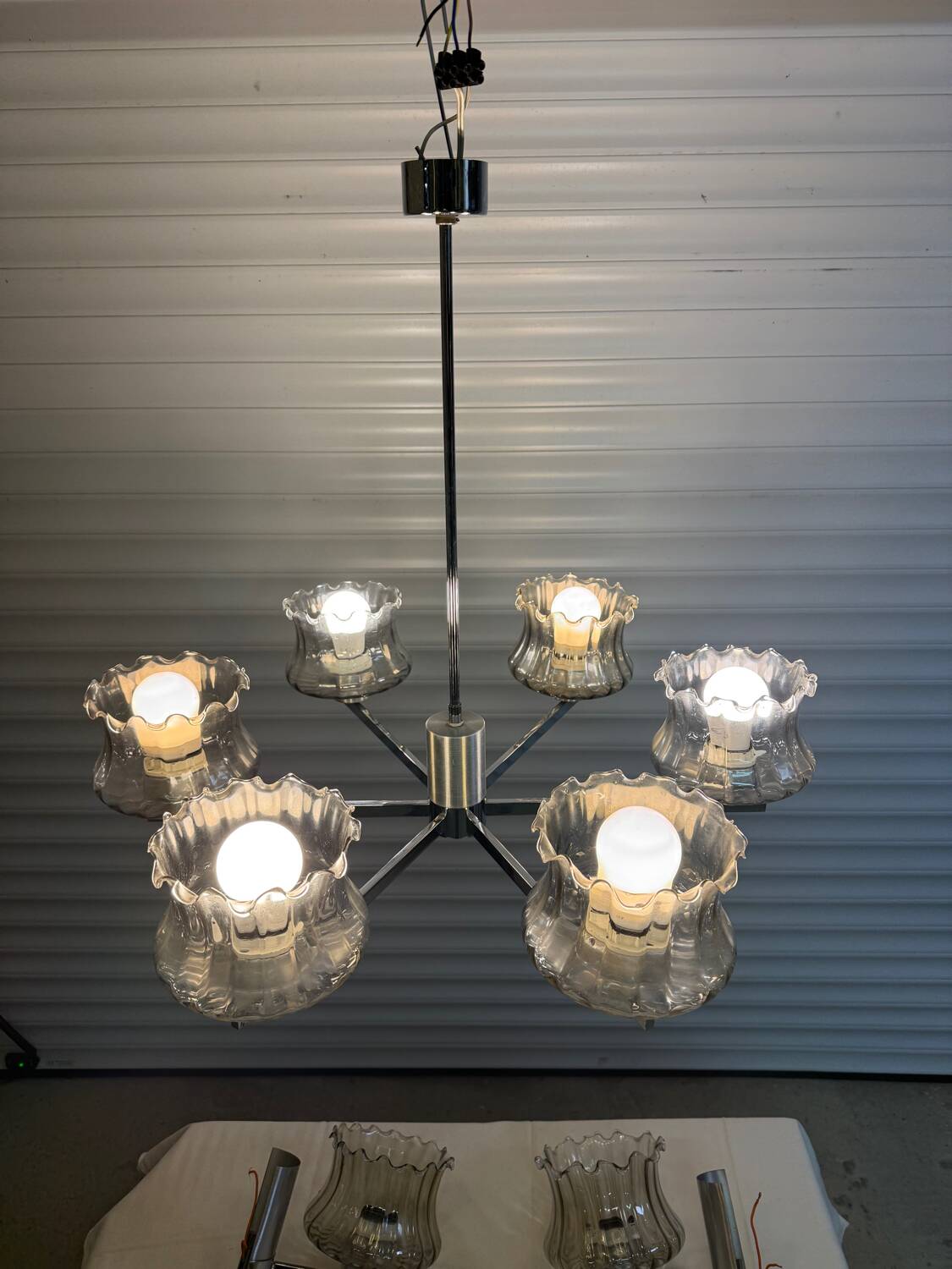 Vintage suspension and wall lights