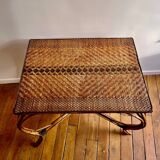 Wicker table, 1940s