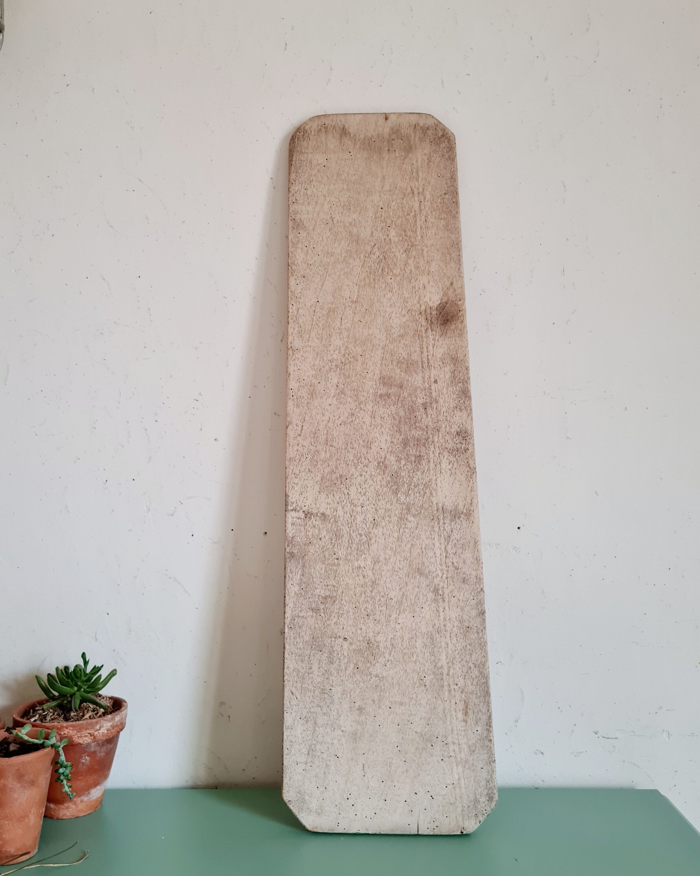 Plat en bois planche en bois patinée