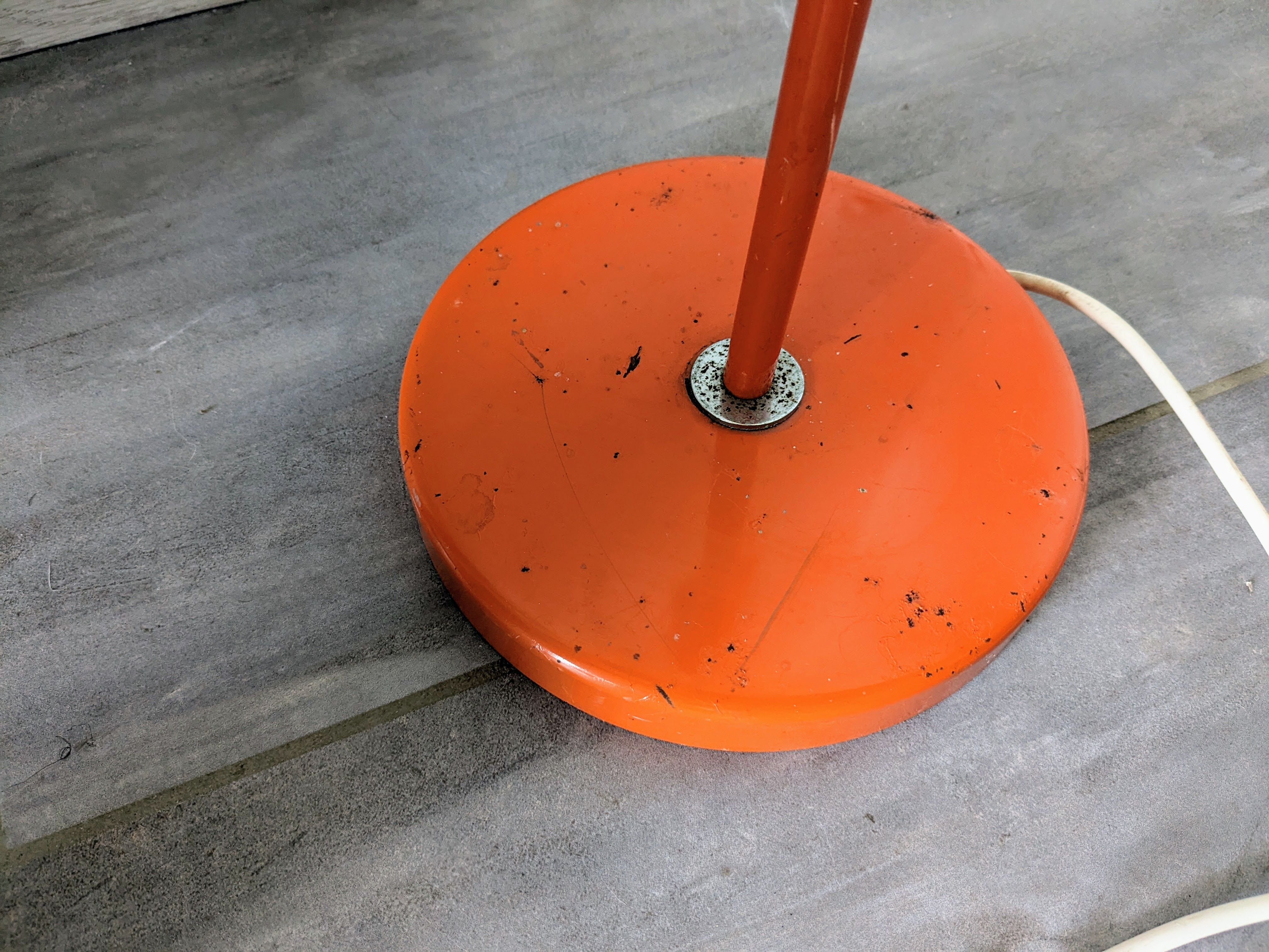 Large vintage orange lamp by Anders Pehrson for the Atelje Lyktan 1970