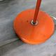 Large vintage orange lamp by Anders Pehrson for the Atelje Lyktan 1970