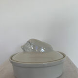 Vintage zoomorphic porcelain box pig or wild boar