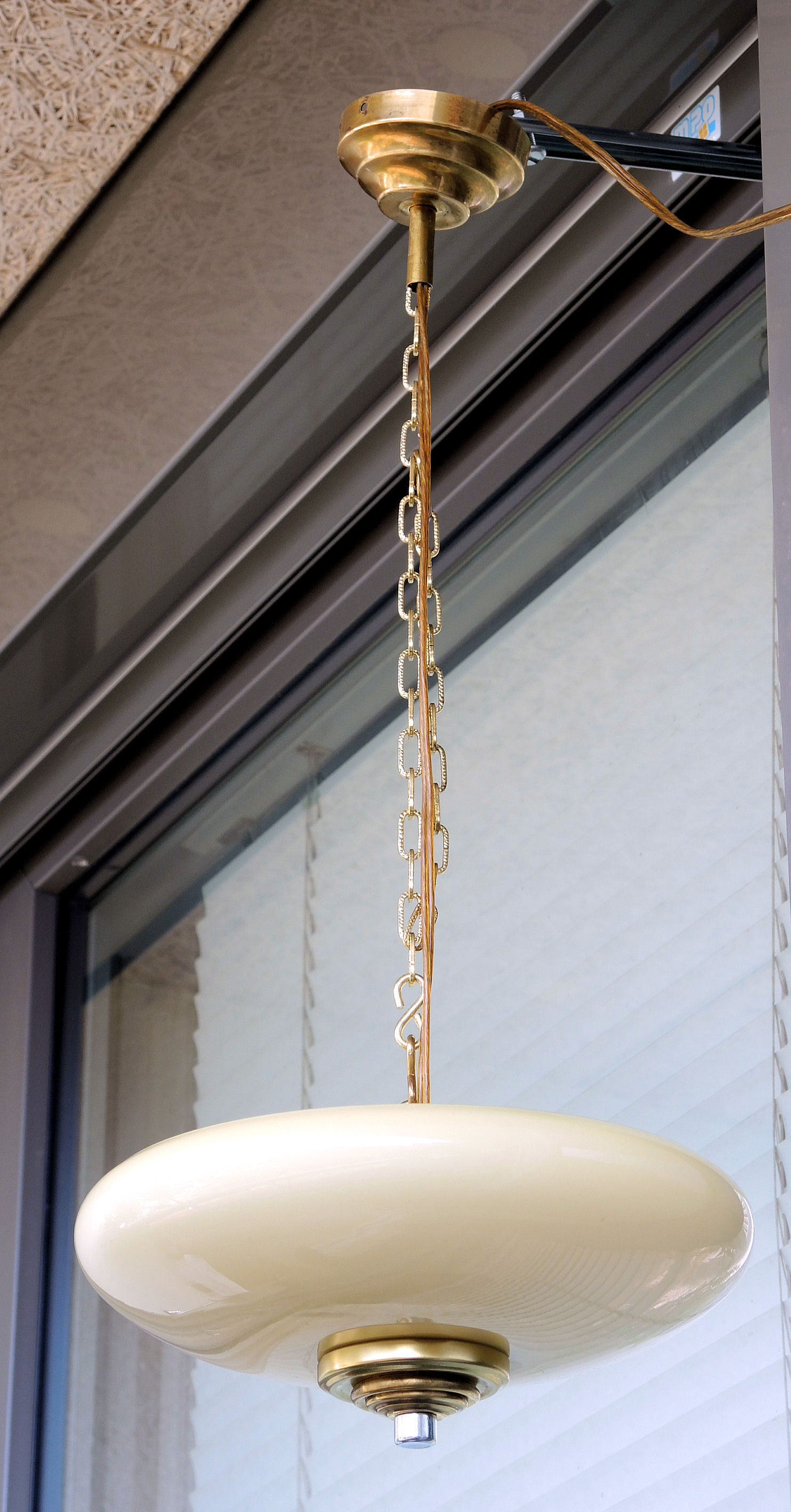 Hanging lamp opaline 24