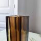 Amber Murano glass soliflore vase Sommerso 1970