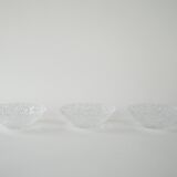 Set of glass bowls, Italian design, 1970s, production: Italy