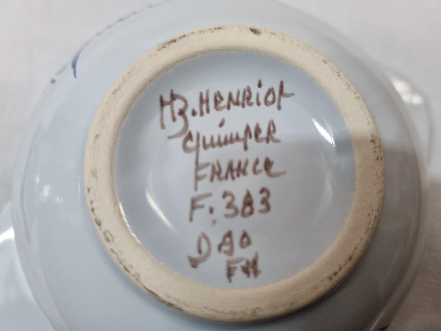 Henriot Quimper ear bowls 1960 to 1992