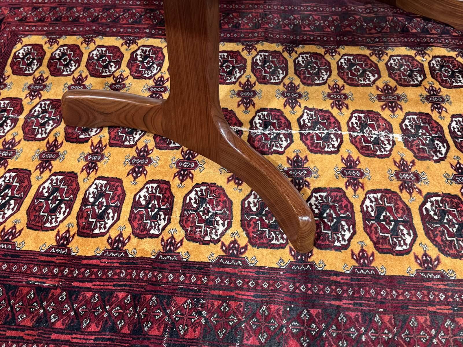 G-Plan oval teak table from the 1970s with a butterfly extension.