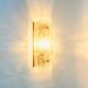 Scandinavian Glass & Brass Wall Lamp by Carl Fagerlund for Orrefors, 1960s
