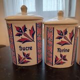 Lot 5 spice jars Digoin Sarreguemines